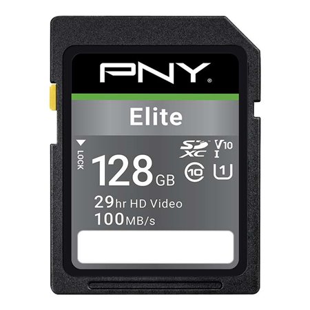 Cartão PNY Elite SDXC 128GB U1 V10 Classe 10