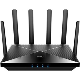 Roteador Cudy P5 5G SA/NSA AX3000 Wi-Fi 6 CPE Dual Band - 4 portas Lan 1000/100/10 Mbps - 6 antenas externas Roteador Cudy P5 5G SA/NSA AX3000 Wi-Fi 6 CPE Dual Band - 4 portas Lan 1000/100/10 Mbps - 6 antenas externas