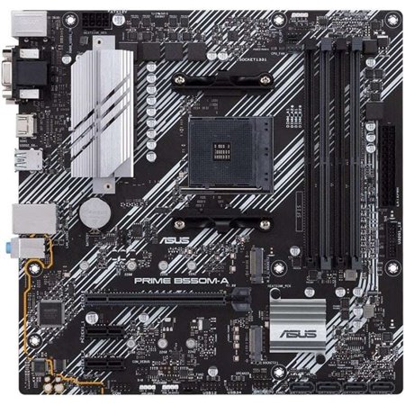 Placa-mãe Asus Prime B550M-A AMD Ryzen M.2, PCIe 4.0, HDMI, D-Sub, DVI, SATA III, USB-A 3.2, DVI-D,