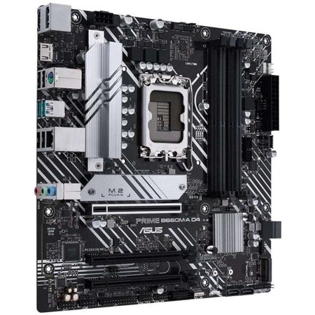 Placa-mãe Asus Prime B660M-A D4-CSM Intel 1700 4x DDR4 - HDMI, M.2, PCIe4.0, 4x Sata III, USB 3.2, ATX