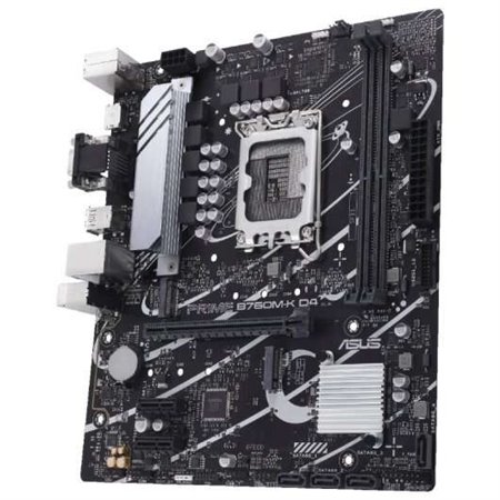 Placa-mãe Asus Prime B760M-K D4 Intel 1700 2x DDR4 - HDMI, VGA, M.2, PCIe 4.0, 4x Sata III, USB 3.2, Aura Sync, MicroATX