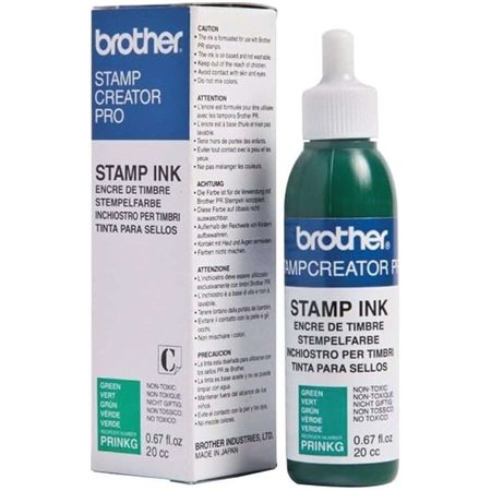 Frasco de tinta verde Brother para máquina de carimbo SC2000 20cc