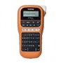 Fabricante de etiquetas eletrônicas portáteis Brother PT-H110VP - Tela LCD - 200 símbolos - Velocidade 20mm - Cor Preto/Laranja