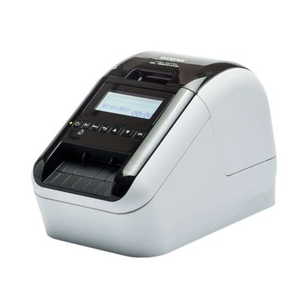 Impressora de etiquetas térmicas profissional Brother QL820NWBC WiFi - Bluetooth MFI - Impressão preta/vermelha - Tela LCD