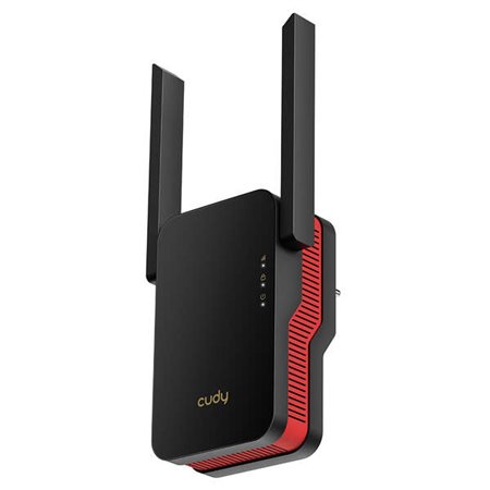 Extensor de alcance de banda dupla Cudy RE3000 AX3000 WiFi 6 - Até 2402Mbps - Botão WPS - 2 antenas externas + 1 interna - Compa