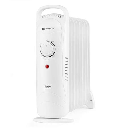 Radiador a óleo Orbegozo RO 1220 Compact Junior - Potência 1200W - Termostato ajustável - Proteção contra superaquecimento - Fác