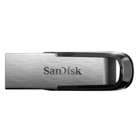 Sandisk Ultra Flair USB 3.0 Flash Drive 64GB - Sem tampa - Aço/Preto (Pendrive)