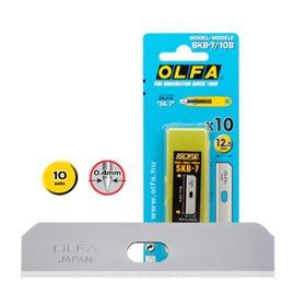 Olfa Pacote de 10 lâminas de reposição para cortadores Olfa SK-7 - Aço inoxidável Olfa Pacote de 10 lâminas de reposição para cortadores Olfa SK-7 - Aço inoxidável