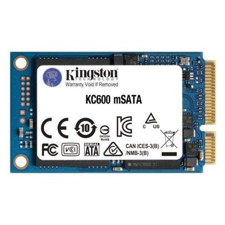 Disco rígido sólido Kingston KC600 SSD 1 TB SATA3 mSATA 3D TLC NAND