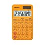 Calculadora de bolso Casio SL-310UC - Cálculo de impostos - Tela LCD de 10 dígitos - Solar e baterias - Cor laranja