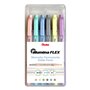 Pentel Illumina Flex Pacote de 6 Marcadores Fluorescentes de Ponta Dupla - Traço chanfrado entre 1,5 a 3,5mm - Traço Cônico 1mm 