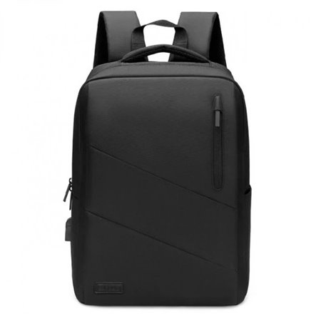 Mochila Subblim City Mochila para laptop de 15,6" - Compartimento acolchoado - Resistente à água - Porta USB - Cor preta