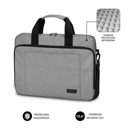 Pasta para laptop Subblim - Design elegante para laptops de até 15,6" - Sistema de proteção de enchimento de ar - Zíper duplo - 