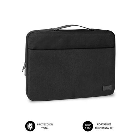 Bolsa elegante para laptop Subblim - Ideal para viajantes, empresas e estudantes - até 14" - Bolso frontal com zíper - Proteção 