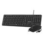 Subblim Silent Business Slim Combo com cabo USB - Teclado e mouse - Teclas ergonômicas de baixo perfil - Resistente a derramamen