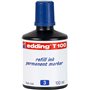 Frasco Refil Edding T100 para Marcador Permanente - Capacidade 100ml - Cor Azul