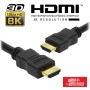 Cabo Hdmi Dourado Macho / Macho 2.2 8K Preto 2M Alpha