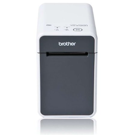 Impressora de etiquetas térmicas Brother TD2125N USB, LAN - Resolução 203 dpi - Velocidade 152,4 mm - Cor Branco/Cinza