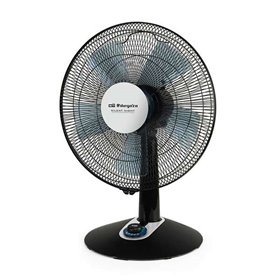 Orbegozo TF 0149 Ventilador de mesa elegante e potente - 60W de potência - 2 velocidades + Turbo + silencioso - 40cm de diâmetro