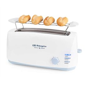 Torradeira Orbegozo TO 4500 Double Long Slot - Desconexão Automática - Potência 1400W - 6 Níveis de Torrada - Função Descongelar Torradeira Orbegozo TO 4500 Double Long Slot - Desconexão Automática - Potência 1400W - 6 Níveis de Torrada - Função Descongelar