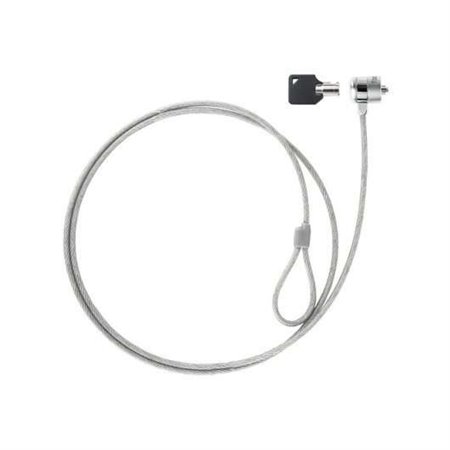 Cabo de segurança universal Tooq com chave para laptops - Aço 4,5 mm - Comprimento 1,50 m