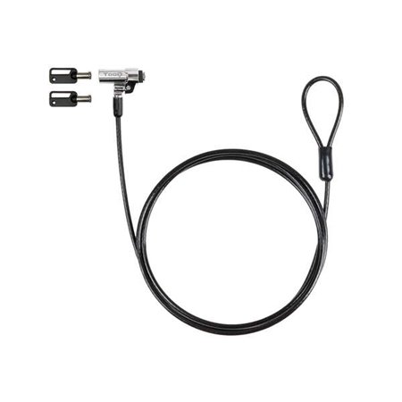 Chave de cabo de segurança Tooq Nano 2,5x6mm para laptops - cor cinza