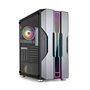 Tooq Nightcity Mid-Tower Gaming Case EATX/ATX/Micro-ATX/Mini-ITX - Painel lateral de vidro temperado - Tamanho de unidade compat