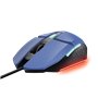 Mouse para jogos iluminado Trust Felox - Velocidade ajustável de até 6400 DPI - 3 configurações de LED multicolorido - 6 botões 