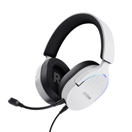 Fones de ouvido para jogos Trust GXT490 Fayzo - USB 7.1 - Branco