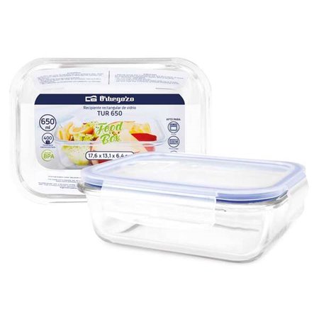 Série Orbegozo TUR - Recipientes de vidro ultra-resistentes para preservar - Cozinhe e congele seus alimentos com facilidade Cap
