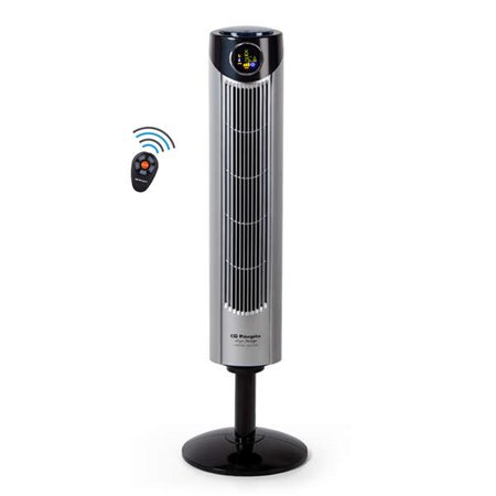 Orbegozo TWM 1015 Ventilador Torre Iônica Oscilante - Potente Fluxo de Ar - Display Digital - Controle Remoto - Prático e Funcio