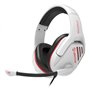 Fones de ouvido Unykach Gaming Nova Gpro White 2.1 com microfone ajustável - Faixa de cabeça ajustável - Almofadas de ouvido aco