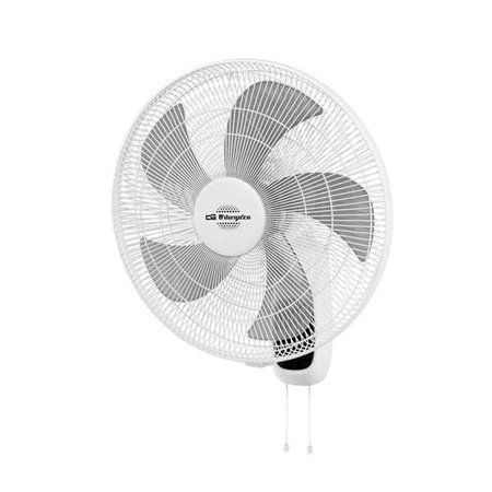 Ventilador de parede Orbegozo WF 0146 - Potente motor de 60W - Cabeça basculante e movimento oscilante - 45cm de diâmetro e 3 ve