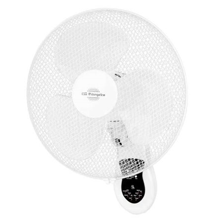 Orbegozo WF 0242 Ventilador de parede prático e seguro - Lâminas de 40cm - 3 velocidades - Cabeça oscilante - Temporizador de 7,