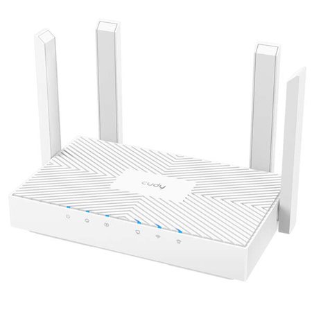 Roteador WiFi de banda dupla Cudy WR1300E AC1200 - 3 portas Gigabit Ethernet - 4 antenas externas