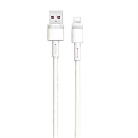 Cabo de carregamento rápido USB XO NBQ166 - Tipo C - 5A - 1m - Branco