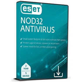 ESET NOD32 Antivirus (2 Anos / 5 Dispositivos)