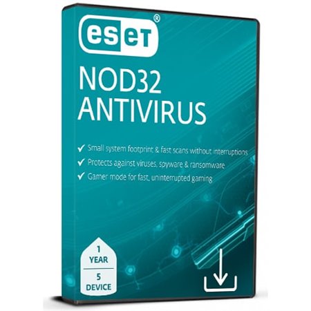 ESET NOD32 Antivirus (1 Ano / 5 Dispositivos)