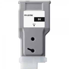 Cartucho de tinta genérico preto Canon PFI207 - Substitui PFI207BK/8789B001 Cartucho de tinta genérico preto Canon PFI207 - Substitui PFI207BK/8789B001