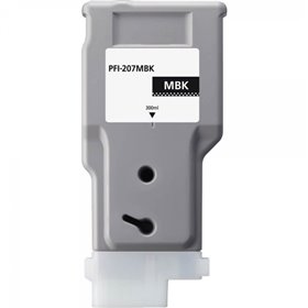 Cartucho de tinta pigmentada preta fosca Canon PFI207 - Substitui PFI207MBK/8788B001 Cartucho de tinta pigmentada preta fosca Canon PFI207 - Substitui PFI207MBK/8788B001