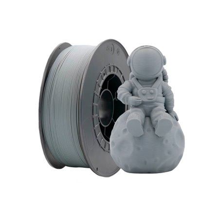 Filamento PETG 3D - Diâmetro 1,75mm - Bobina de 1kg - Cor Cinza