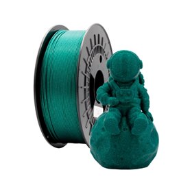 Filamento PLA GLITTER 3D - Diâmetro 1,75mm - Bobina de 1kg - Cor Verde