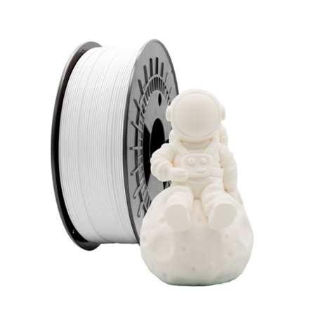 Filamento 3D PLA Matte - Diâmetro 1,75 mm - Bobina de 1 kg - Cor branca