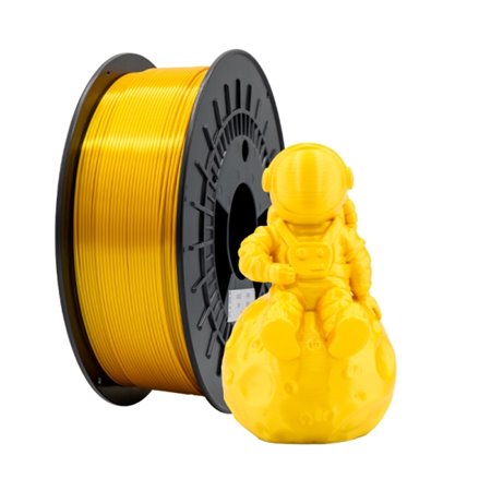 Filamento PLA SILK 3D - Diâmetro 1,75 mm - Bobina de 1 kg - Cor dourada