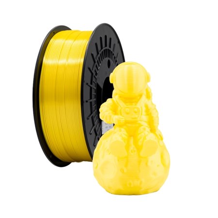 Filamento PLA SILK 3D - Diâmetro 1,75 mm - Bobina de 1 kg - Cor amarela