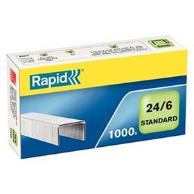 Agrafos 24 / 6 Rapid (2 / 20 Folhas) Cx1000un