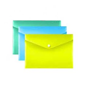 Bolsa Envelope A4 Fecho Botão Plástico Sortido 3un Bolsa Envelope A4 Fecho Botão Plástico Sortido 3un
