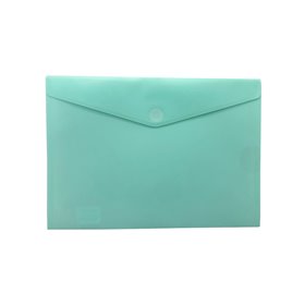 Bolsa Envelope A4 Fecho Velcro Mate Menta Pastel 1un Bolsa Envelope A4 Fecho Velcro Mate Menta Pastel 1un