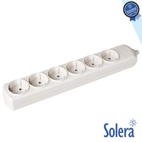 Tomada Elétrica C/ 6 Saídas Schuko Solera
