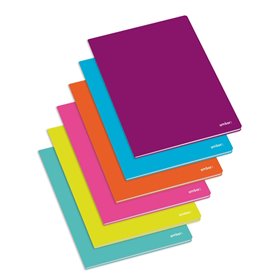 Caderno Agrafado A4 Liso Ambar School Sortido 60Fls 1un Caderno Agrafado A4 Liso Ambar School Sortido 60Fls 1un